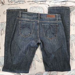 Bean Pole Size 7 Straight Legs Blue Jeans